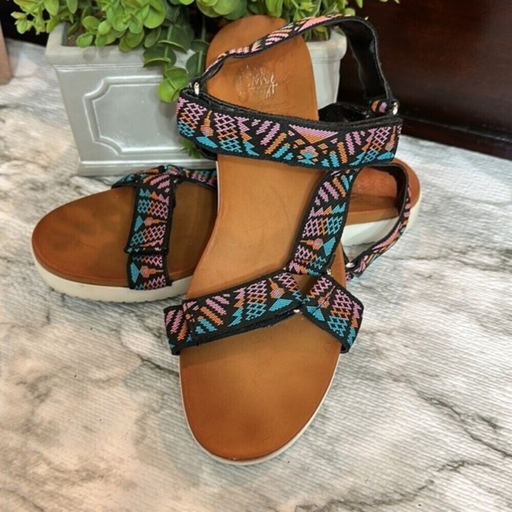 Jelly Pop Los Angeles‎ Sandals Sz 9.5 "QUESTS"